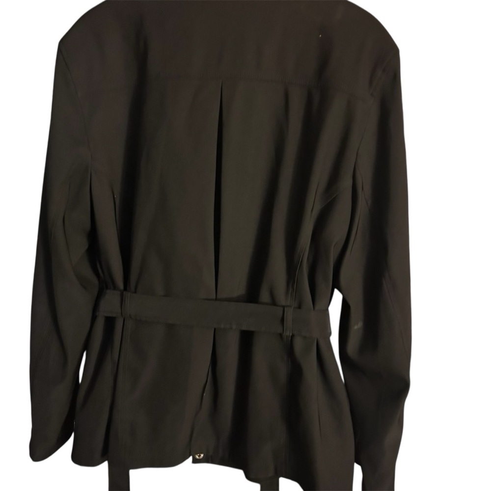 Esprit Black Coat with Belt for Women Zipper - Picture 3 of 7